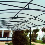 Terrace with polycarbonate