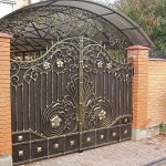 Forged iron gates