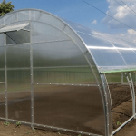 Greenhouse with opening sides