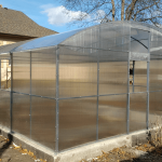 Greenhouse with windows